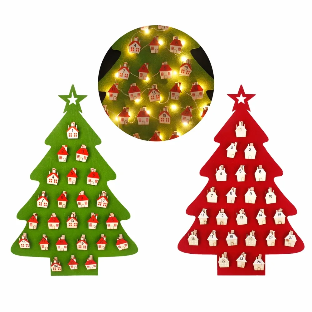 Advent календарь светодиодные фонари украшения Рождественские товары Рождественский подарок детские