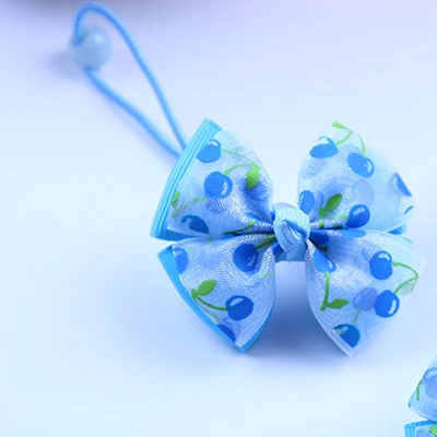 N16Blue Новинка; милый детский головной убор; резинки для девочек; веревки для волос; головные уборы с бантом; Детские аксессуары для волос; резинка для волос - Цвет: N16Blue