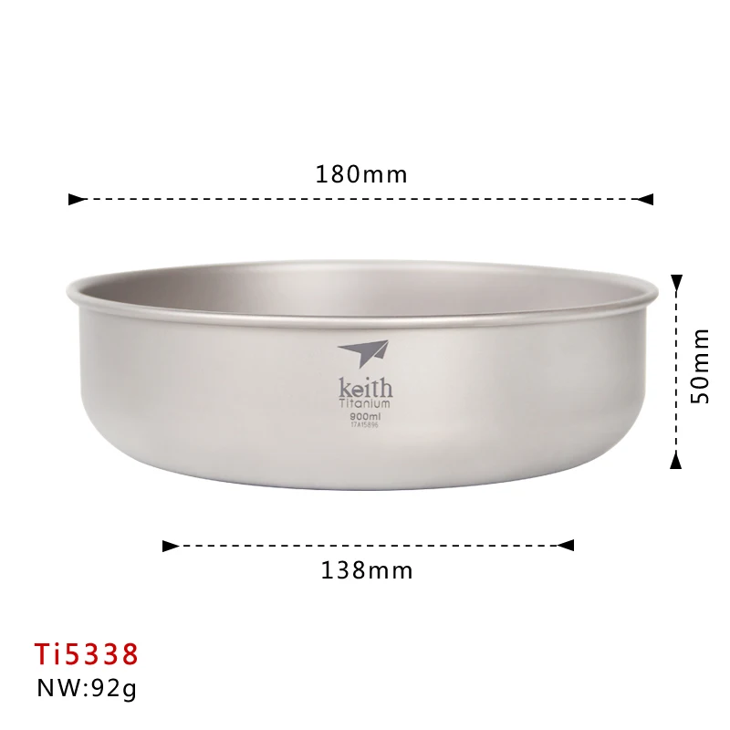 Keith titanium series чаша 4 шт. набор для приготовления пищи на открытом воздухе для пикника экологически чистый 600 мл-900 мл Ti5376