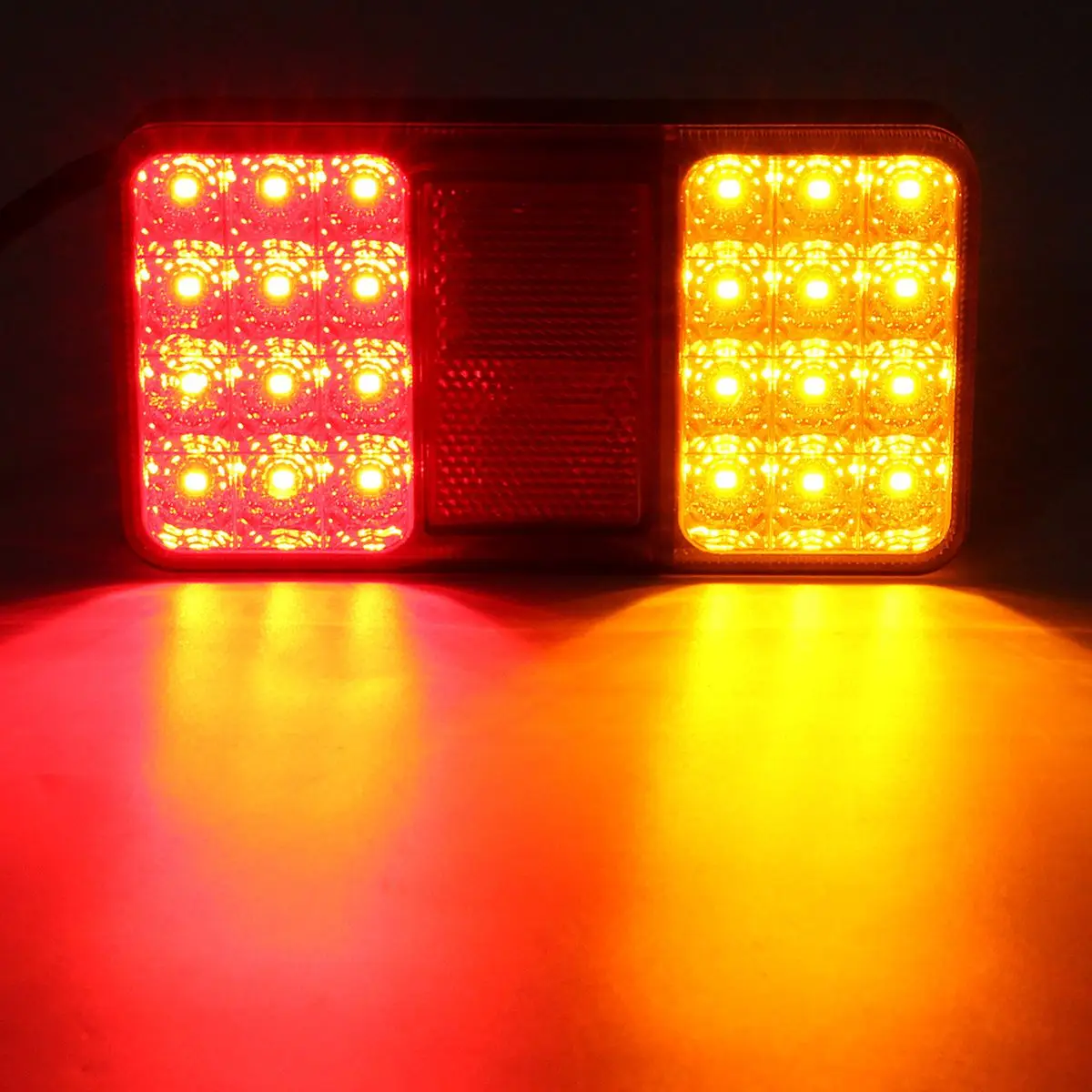 12V грузовик с прицепом караван 24LED хвост светильник указатель поворота Стоп лампы подсветки номерного знака светильник задний светильник