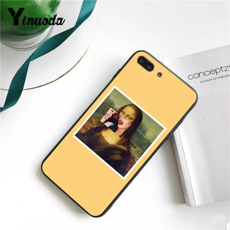Yinuoda эстетическое Искусство Ван Гог Мона Лиза Давид фонеказа для iPhone 6S 6plus 7 7plus 8