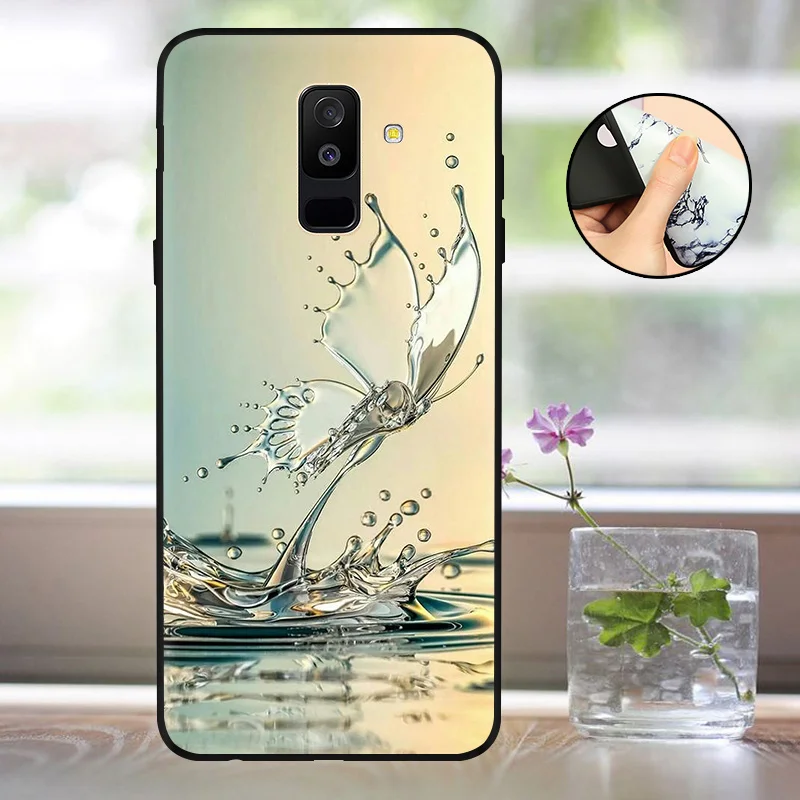 Чехол для Samsung Galaxy A6 2018 A600F чехол телефона + силиконовый Матовый Бампер Capa Plus