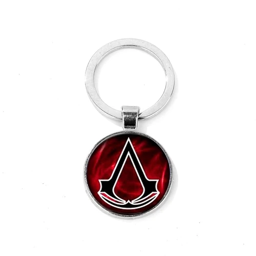 SIAN Fashion Эцио из Assassins Creed брелок Creed значок время драгоценный камень сплав игровой брелок для ключей фильм периферийный Сувенирный брелок Llaveros - Цвет: Style 2