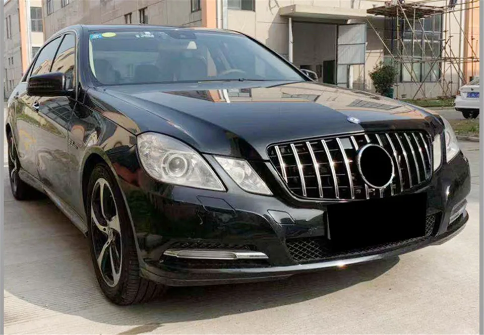 W212 GT Хромированная передняя решетка для гриля для Mercedes E class w212 AM-G СЕДАН ПЕРЕДНИЙ гоночный гриль Спорт E320 E350 E400 C207