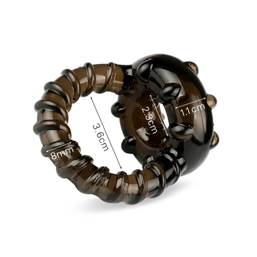 Горячая Распродажа 1 шт двойное кольцо мягкое Силиконовое для эрекции мужчин