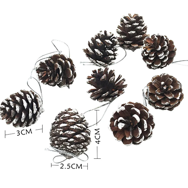 Рождественская елка подвесные шарики сосновые конусы праздничное украшение для