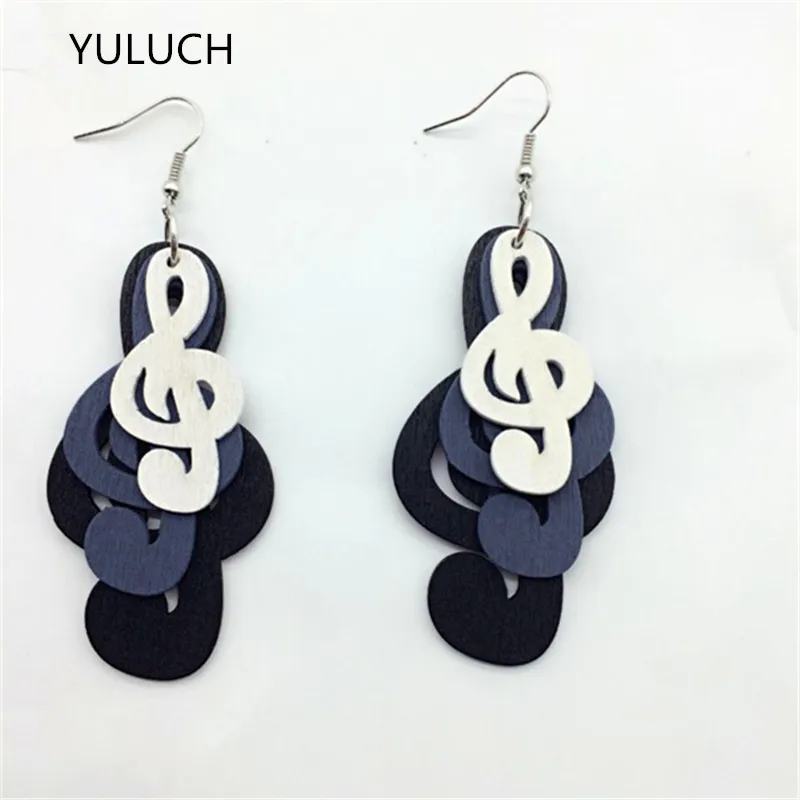 Новинка 2017 Очаровательные Деревянные серьги в форме листа аксессуары картонная