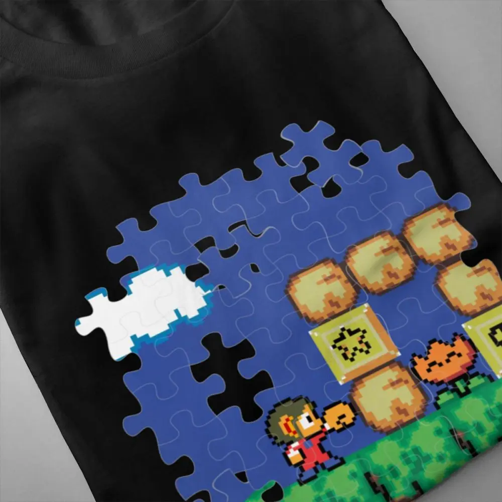 Новинка футболка Alex Kidd Bros In Miracle World хлопковая Футболка с круглым вырезом для