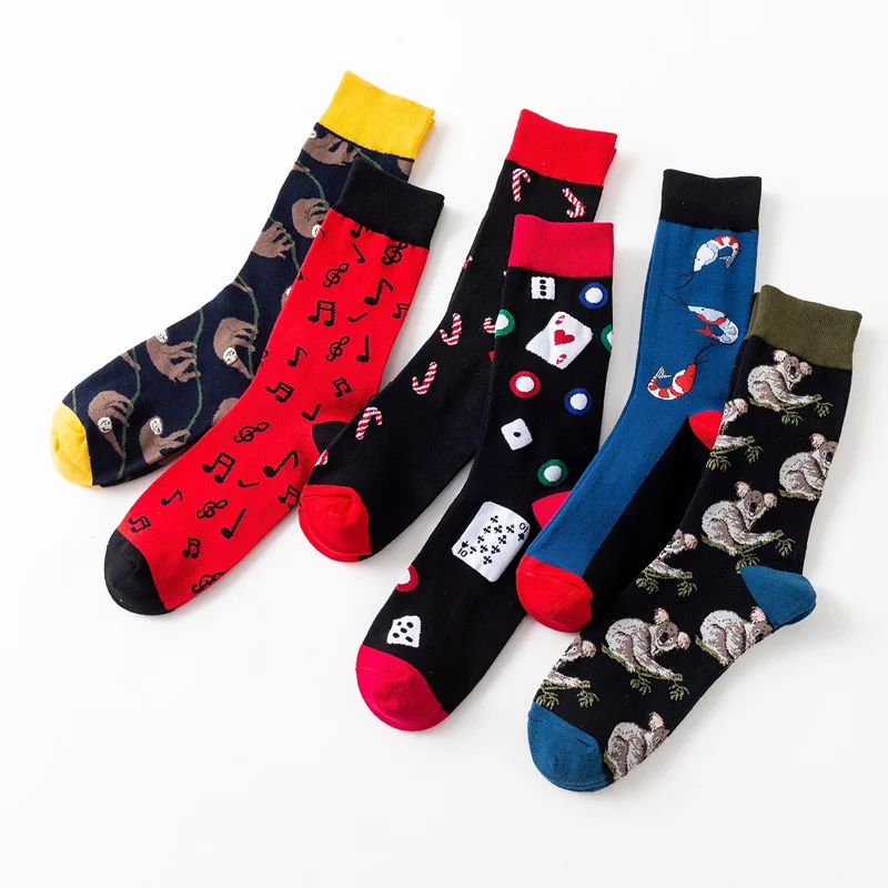 Новые носки Harajuku для мужчин женщин девочек и мальчиков забавные Носки вышивка