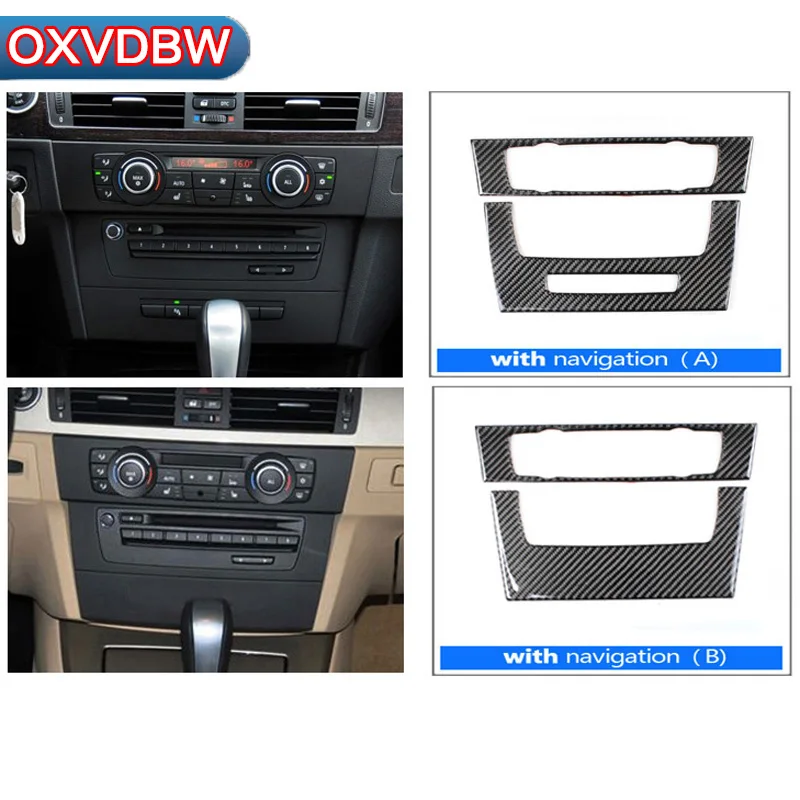 Для bmw e90 e92 e93 внутренняя отделка из углеродного волокна кондиционер CD панель