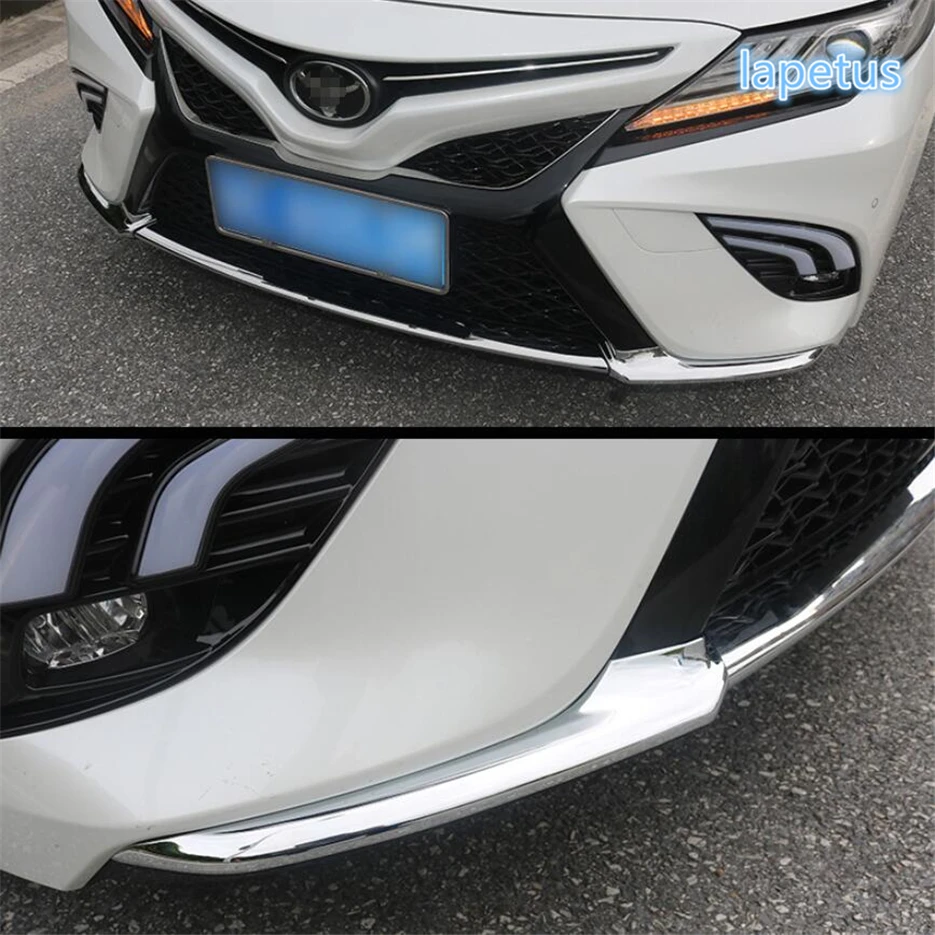 Передний бампер Lapetus нижние Угловые полосы защитная Накладка для Toyota Camry 2018 2021 АБС