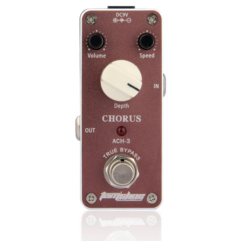 Педаль эффектов для электрогитары Aroma педаль хора с крепежной лентой корпус из