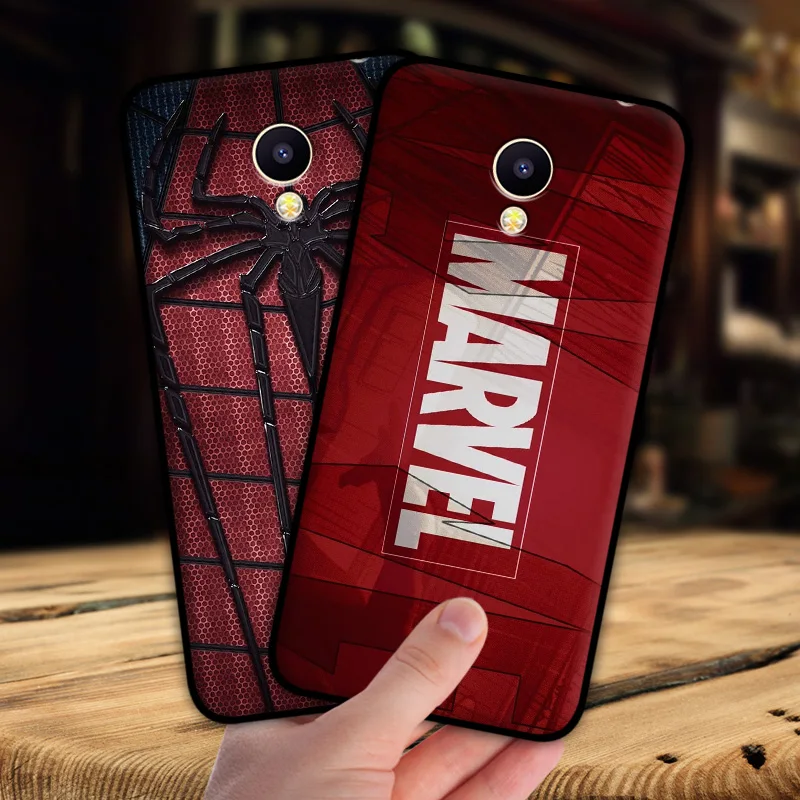 Чехол mosirui для Meizu meilan A5 M5C чехол Marvel hero Deadpool Человек-паук Черная пантера Халк