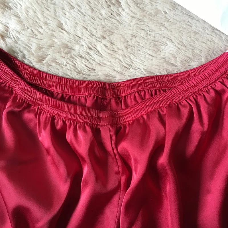

SEEDRULIA Women Clothes for Summer Shorts Sets V-Neck Sleepwear Satin Pajama women's Pajamas Sexy Pajama Set