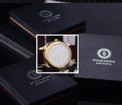 gold brown with box Cigarette Lighter watch Men USB rechangeable Casual Quartz Watch fashion Arc Flameless Lighter Wristwatches clock JH338 - Цвет: gold brown with box