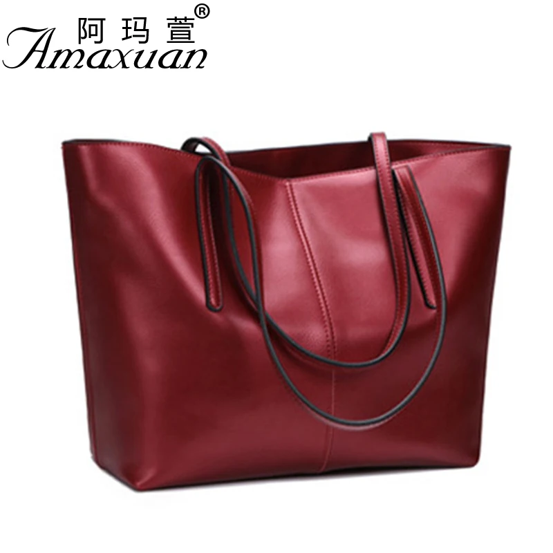 2018 Сумки из натуральной кожи роскошные женские кожаные сумки через плечо Простые