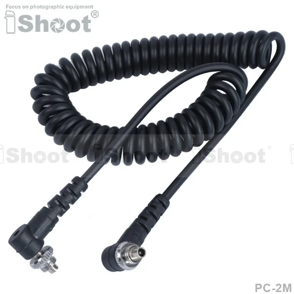 

2m PC Sync Cord Cable for Camera Flash Speedlight Speedlite