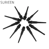 surieen 100 pieces of black nylon soft tip points fit for soft tip darts electronic darts with 2ba screw thread dart accessories