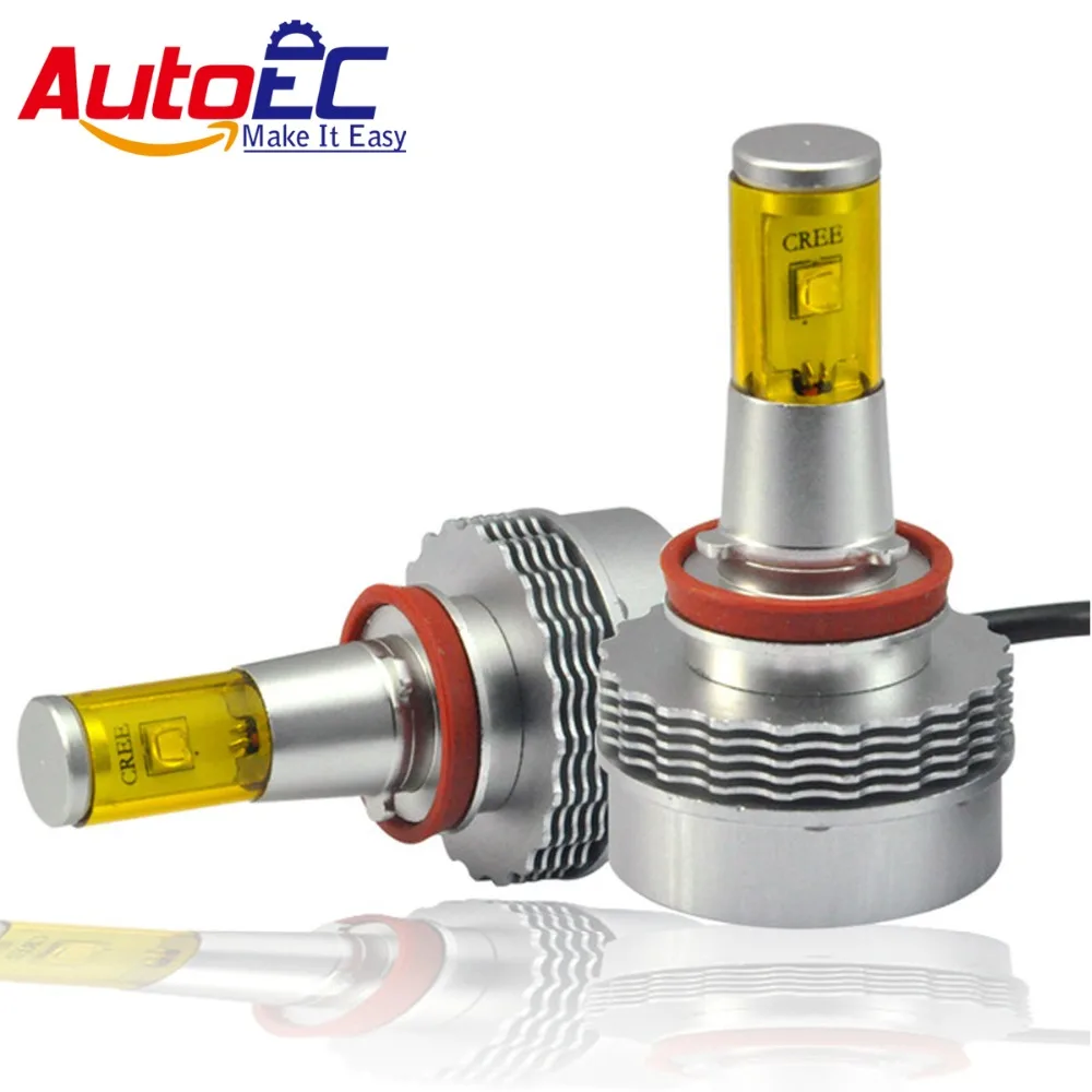 

AutoEC H11 Car Headlight 60W Light 6000K high power chip Auto Headlamp Fog Bulb #QH103