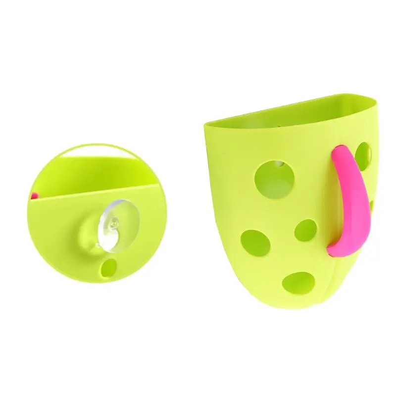 

Bathtub Shampoo Bath Toys Storage Rack Drainer Basket Waterproof Plastic Container Bathroom Wall Suction Mounted Organizer