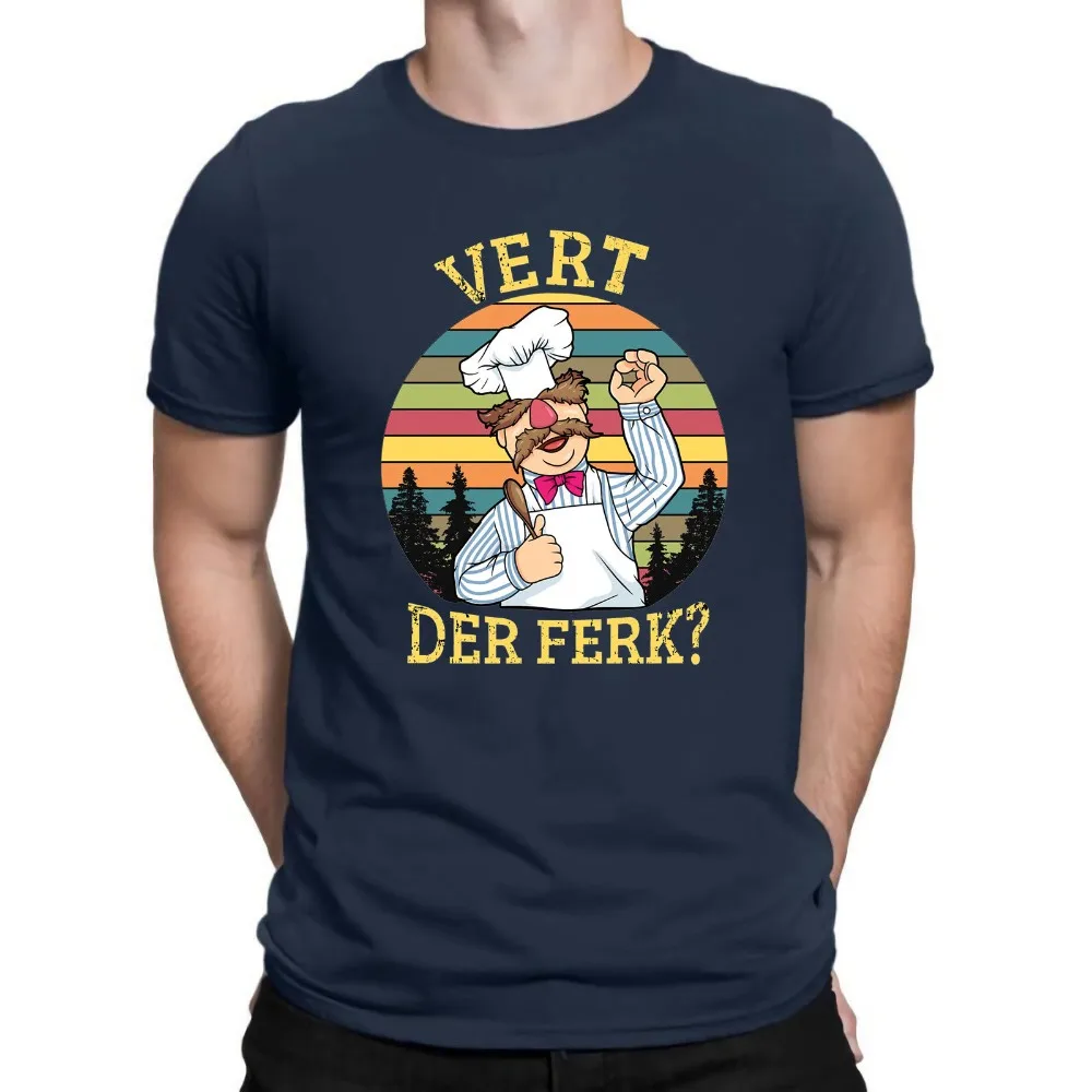 

Vert Der Ferk Funny Swedish Chef Vintage Design 2019 Men Hip Hop Fashion Casual Tee Shirt for Men Shirt Designer
