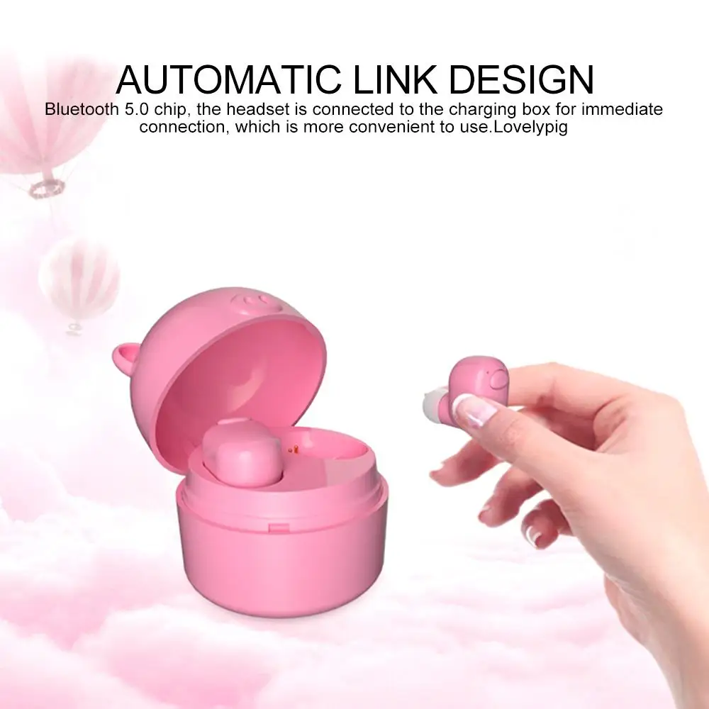 Kuulee прекрасные СПЦ наушники V5.0 истинные беспроводные Bluetooth гарнитура Handsfree с