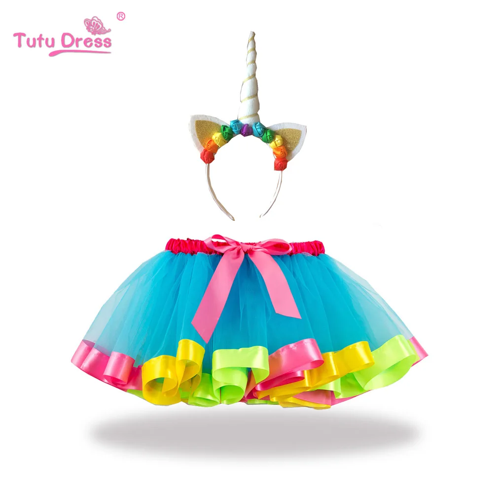 Детская фатиновая юбка Милая одежда для маленьких девочек Юбка пачка Летняя