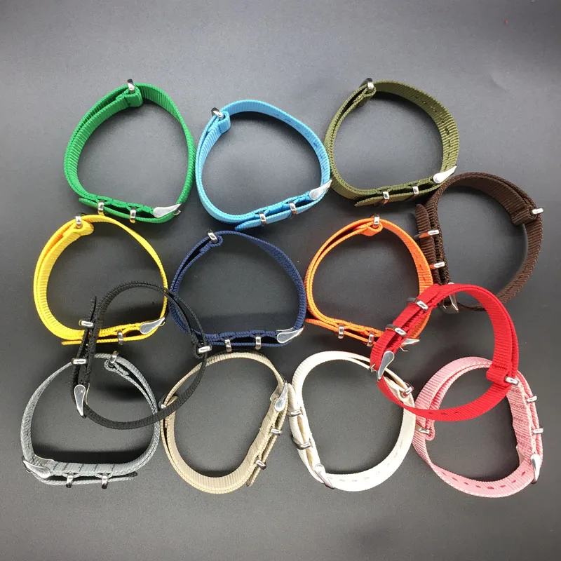 Nylon NATO Watchband Watch Strap Pin Buckle 18mm 20mm 22mm Striped Replacement Band Watch Accessories Black,Blue,Brown,White