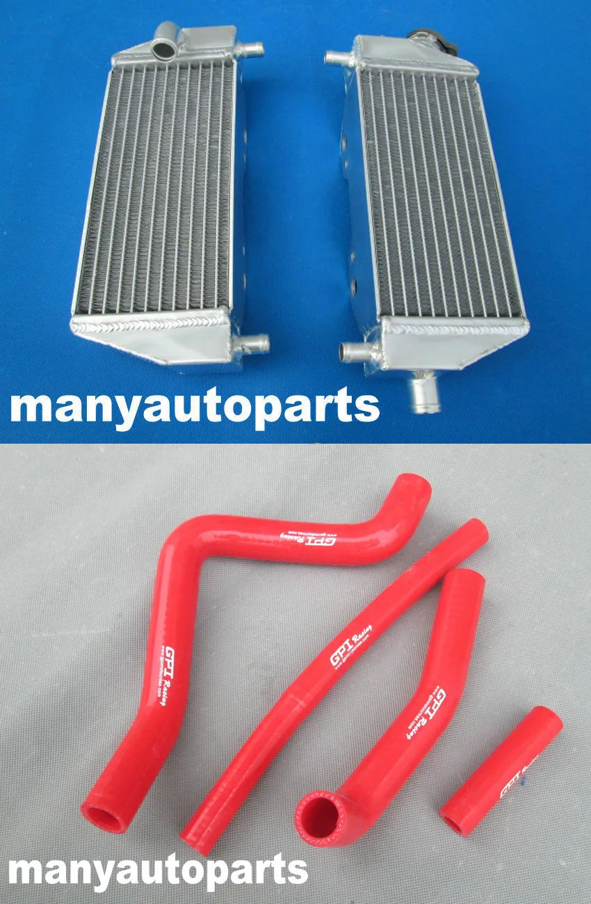 Для Kawasaki KX125 1994 2002/KX250 94 02 95 96 97 98 99 00 01 алюминиевый радиатор и шланг синий|radiator hose|hose