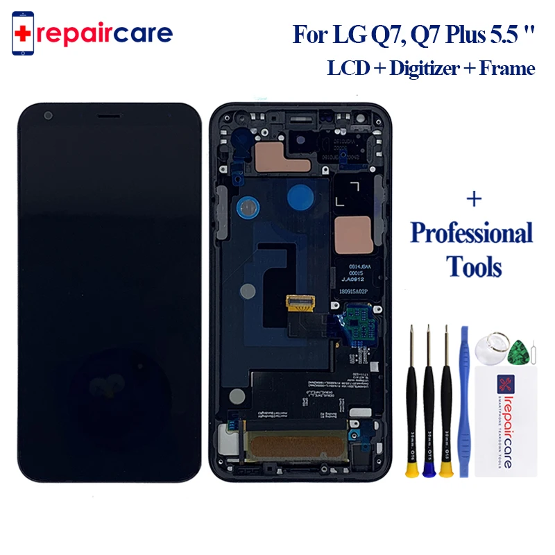5,5 с рамкой ЖК-дисплей для LG Q7 lcd G7 Q610 ЖК-дисплей для LG Q7 Q7 Plus Q610 дисплей ЖК-экран сенсорный дигитайзер сборка