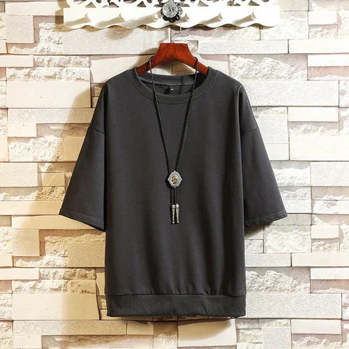 Casual Men's Clothing Tops& Tees T-Shirts Plus Asian Sizes M-4XL 5XL Summer Short Sleeves Brand Tshirt - Цвет: T19829 ASIAN SIZE DG