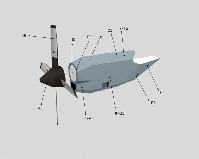 DIY 1:100 AC-130U жуткий военный корабль атака истребитель самолет бумажная модель сборка ручной работы 3D игра-головоломка DIY детская игрушка