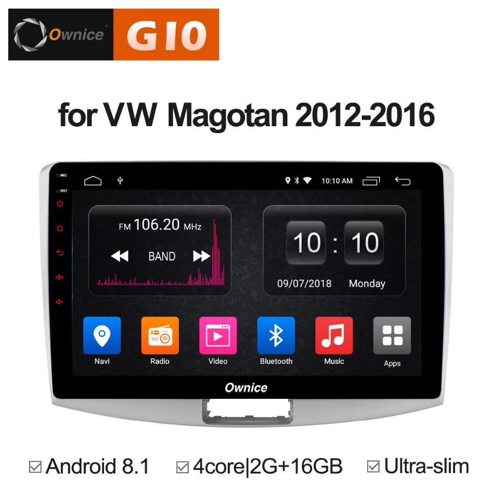 Автомобильный DVD плеер четыре ядра 2 Гб ОЗУ + 16 ПЗУ Android 8 1 для VW Magotan Passat Polo Golf 7 Tiguan