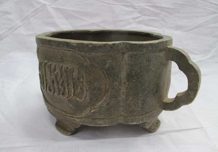 Оптовая продажа фабрики Китайский старая Бронза резьба Тибетский Текстовый