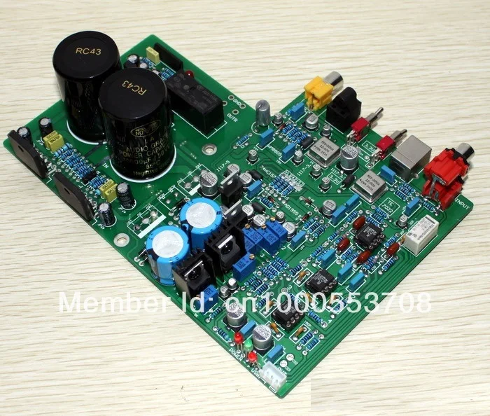 DAC1955 AD1955 + WM8805 PCM2706 AD827 LM3886TF усилитель оптического волокна Coxial USB декодирующий |