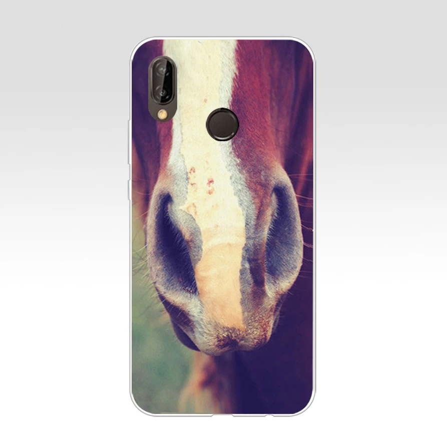 Мягкий силиконовый чехол из ТПУ для huawei Nova 3 3i p smart 62AQ Horse Portrait head | Мобильные