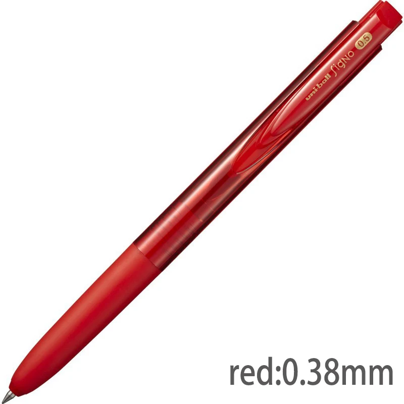 1pc red 0.38 UMN155 1 шт Mitsubishi Uni Япония гелевая ручка Uni-ball 0,38/0,5 мм 10 цветов Signo RT1 UMN155 Шариковая/нейтральная ручка школьные и офисные принадлежности - Цвет: 1pc red 0.38 UMN155
