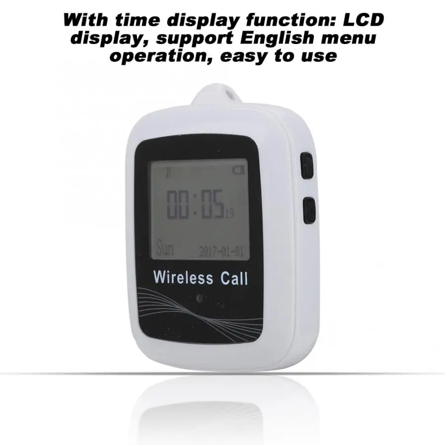 Система вызова официанта беспроводные пейджеры часы приемник + 10 клиентов
