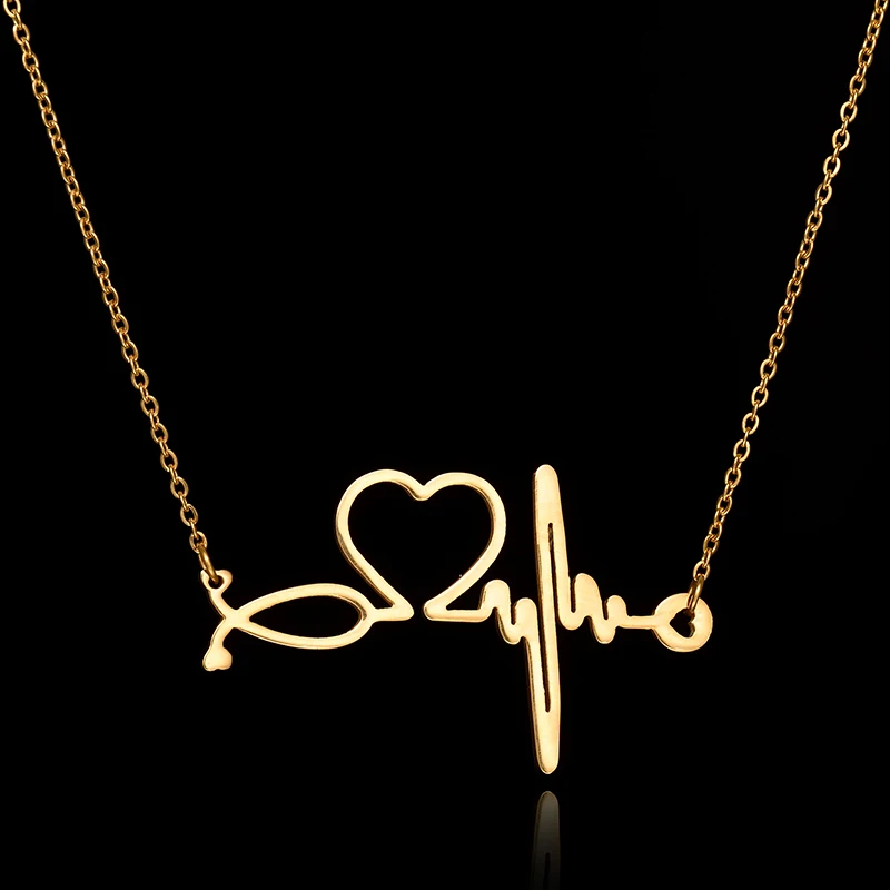 Новые модные ювелирные изделия из нержавеющей стали ожерелья Подвески Сердце