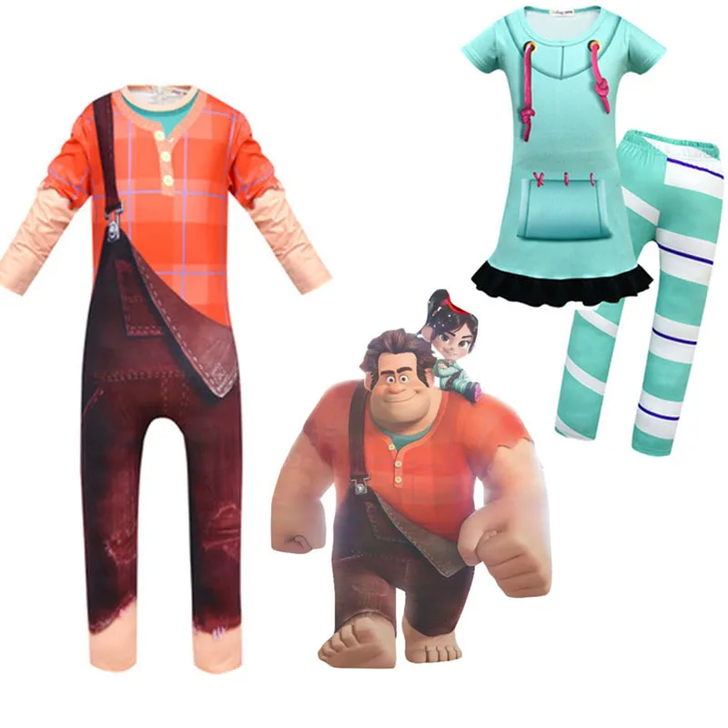 Новая одежда Vanellope Von Schweetz костюм для Хэллоуина крушение It ralf2 Ральф ломает