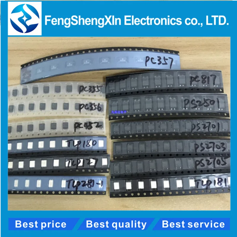 13 значений * 10 шт. = 130 SMD оптрон TLP281 1 TLP181 P180 PC452 P127 PS2501 PS2701 PS2703 PS2705 PC355 PC356 PC357
