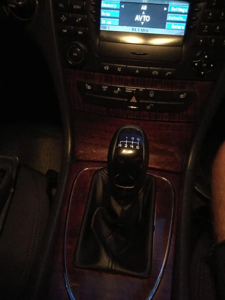Автоматическая на MT автомобильная ручка переключения передач с кожаной загрузкой для Mercedes Benz E Class W211 S211 Elegance Classic Avantgarde