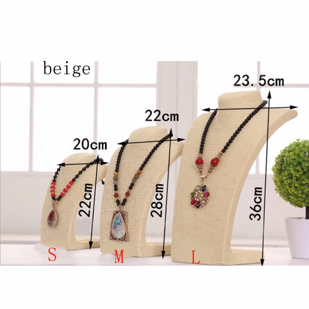 Ожерелье для ювелирных изделий подставка рамка соломенный веревочный манекен