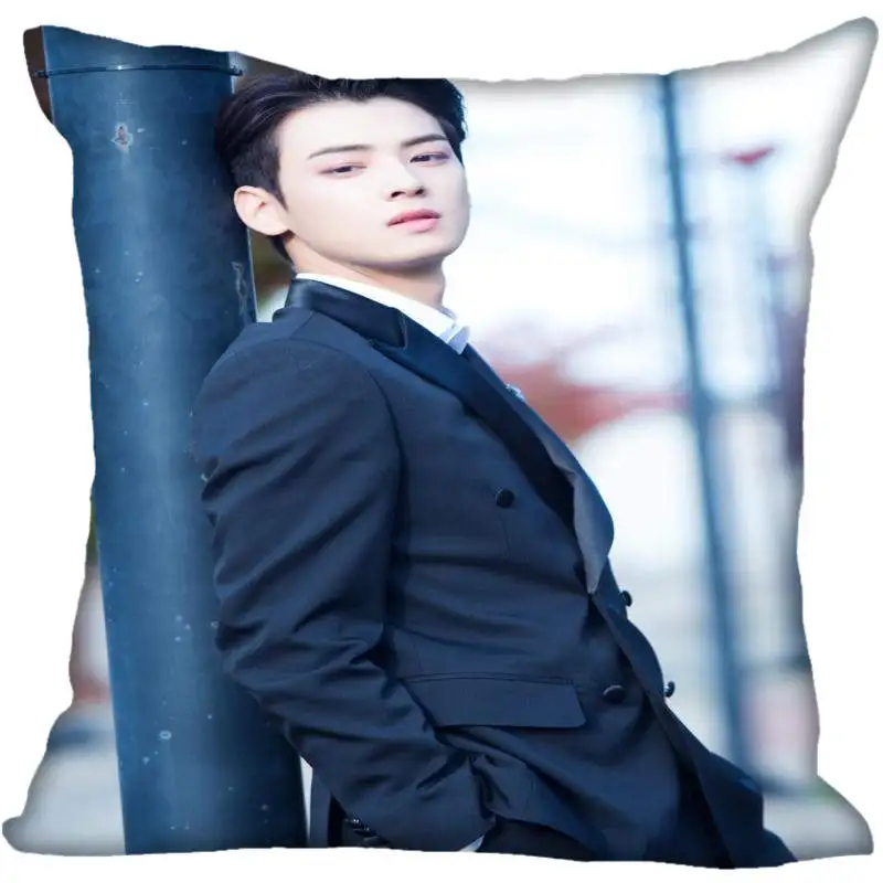 Популярная наволочка Fan Xi KPOP Astro Cha EunWoo с принтом шелковая квадратная домашние