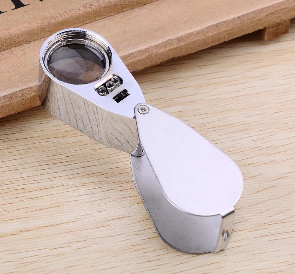 Светодиодная лампа с увеличительным стеклом в 40 раз портативный ручной