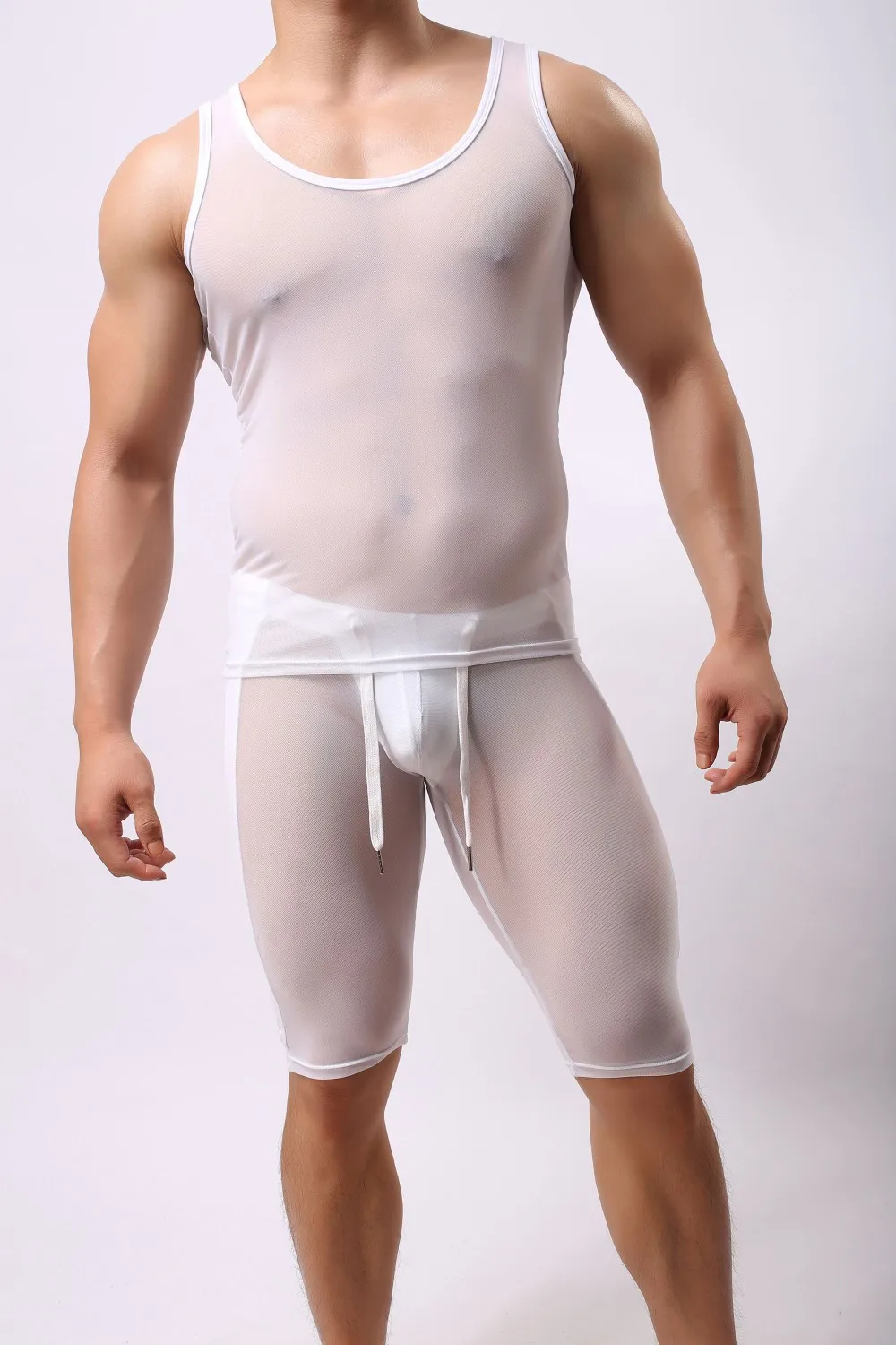 Черный белый цвет одноцветное брендовая одежда Для мужчин Бодибилдинг Стрингер