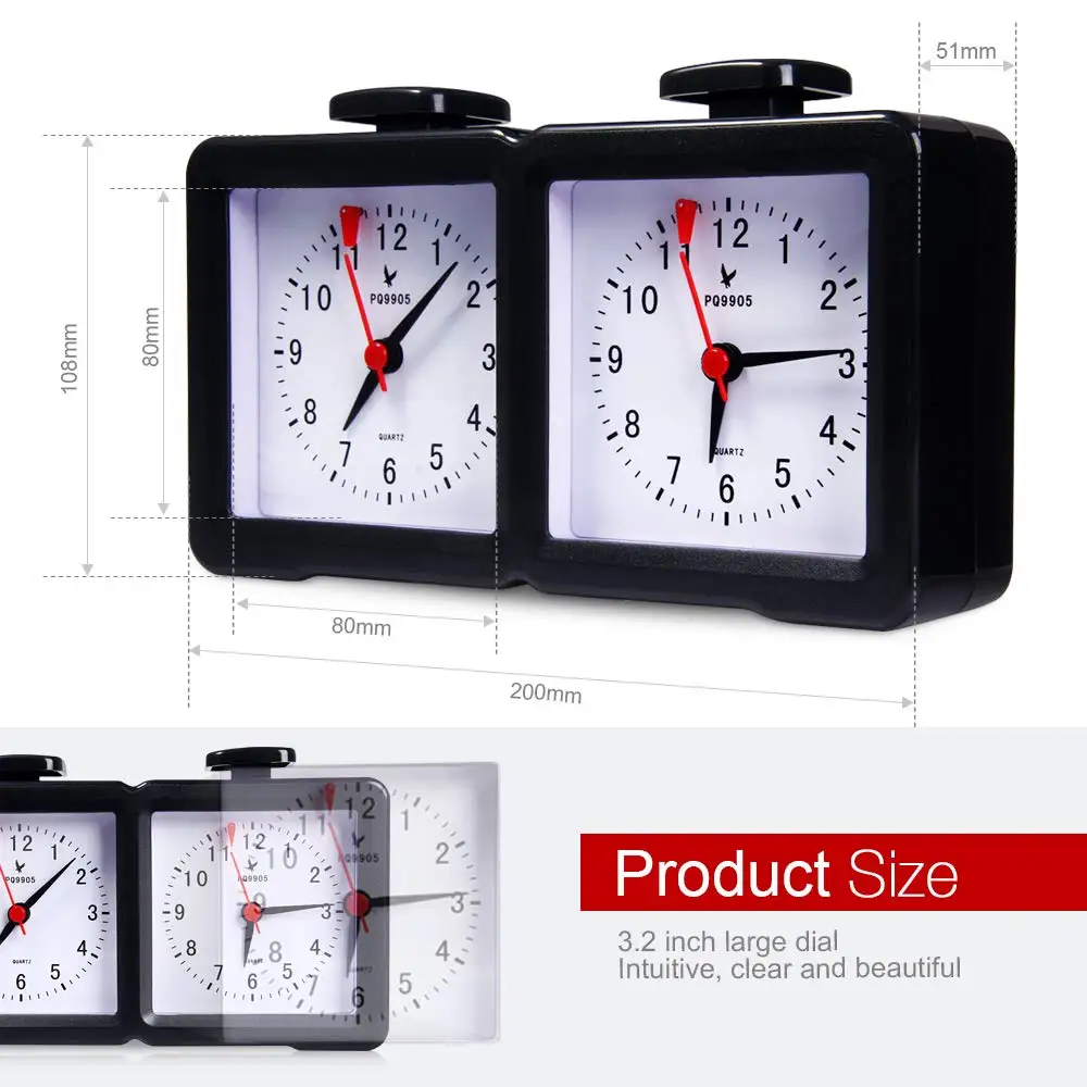 Цифровые шахматные часы LEAP PQ9905 Quartz с таймером вниз спортивные электронные I-GO