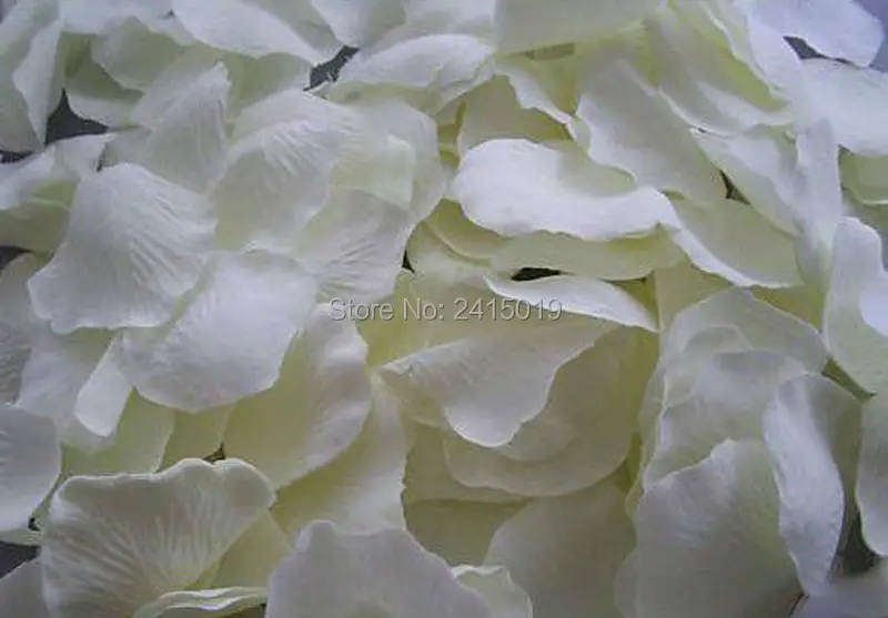 1000 шт чистый белый иммитинг шелковые лепестки роз свадьба крещение для душа