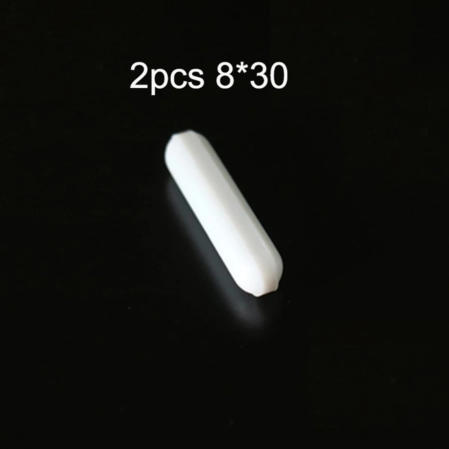 Бесплатная доставка C8x30mm 2 шт PTFE Магнитный миксер мешалка бар мешалки белый