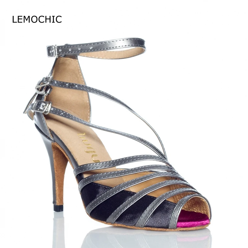 LEMOCHIC новейшая удобная женская танцевальная обувь для сальсы бальных танцев